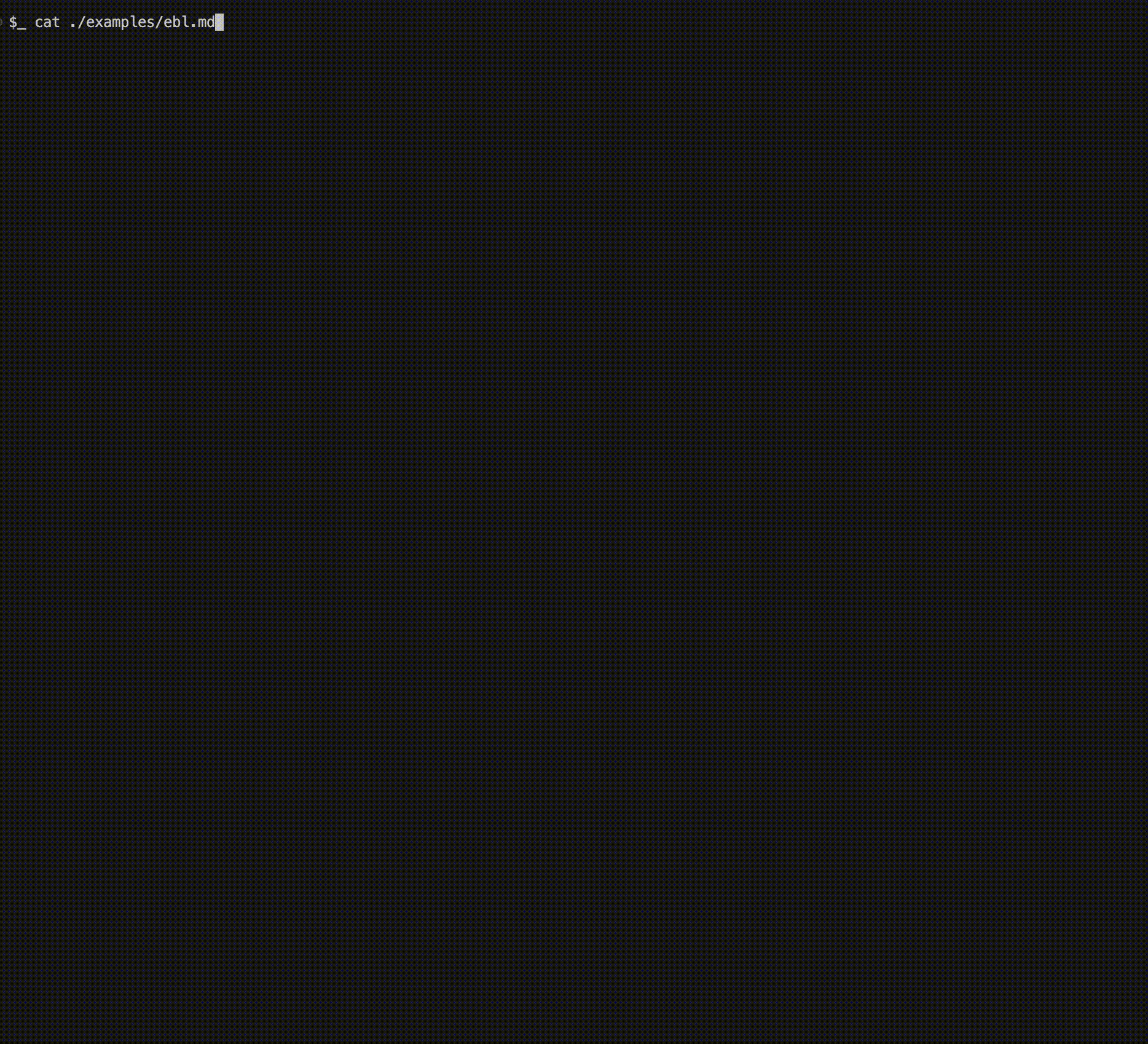 Animated OpenETR terminal demo